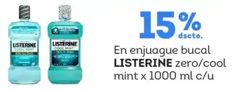 Tottus En enjuague bucal LISTERINE zero/cool mint oferta