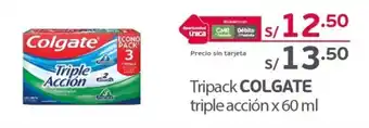 Tottus Tripack COLGATE triple acción oferta