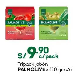 Tottus Tripack jabón PALMOLIVE oferta