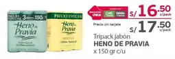 Tottus Tripack jabón HENO DE PRAVIA oferta