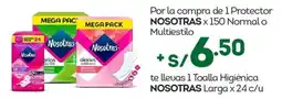 Tottus Por la compra de 1 Protector NOSOTRAS oferta