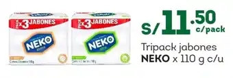 Tottus Tripack jabones NEKO oferta