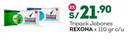 Tottus Tripack Jabones REXONA oferta