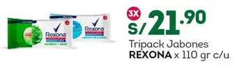 Tottus Tripack Jabones REXONA oferta