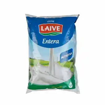 Plaza Vea Leche UHT LAIVE Entera Bolsa 900ml oferta