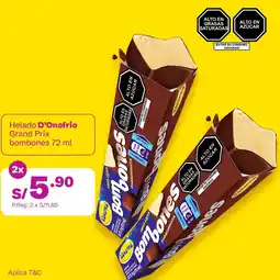 Tambo Helado d'onofrio grand prix bombones oferta