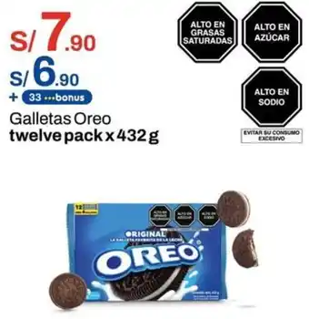 Metro Galletas Oreo twelve pack oferta