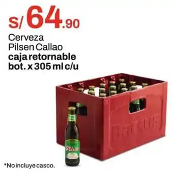 Metro Cerveza pilsen callao caja retornable bot oferta