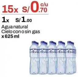 Metro Agua natural cielo con o sin gas oferta