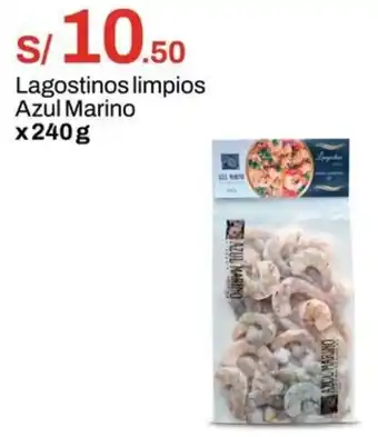 Metro Azul marino lagostinos limpios oferta