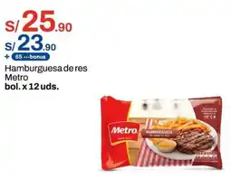 Metro Hamburguesa de res metro oferta