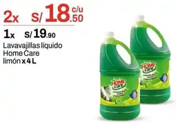 Metro Home care limón lavavajillas líquido home oferta