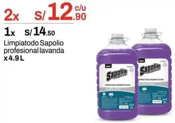 Metro Sapolio limpiatodo profesional lavanda oferta