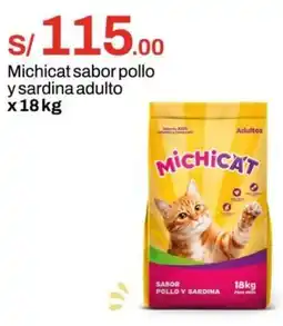 Metro Michicat sabor pollo y sardina adulto oferta