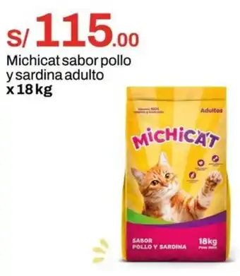 Metro Michicat sabor pollo y sardina adulto oferta