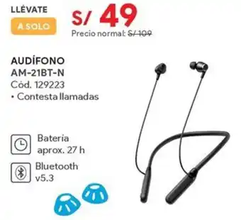 Hiraoka Audifono AM-21BT-N oferta