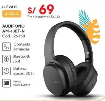 Hiraoka Audifono AM-18BT-N oferta