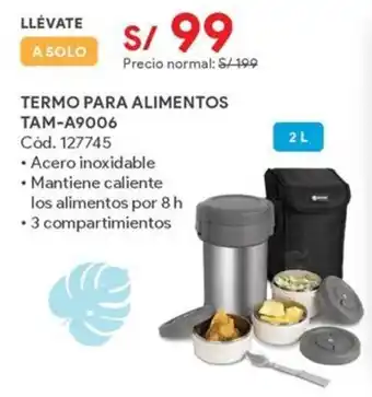 Hiraoka Termo para alimentos TAM-A9006 oferta