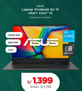 La Curacao Asus laptop vivobook Go 15 oferta