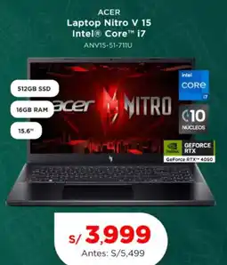 La Curacao ACER Laptop Nitro V 15 oferta