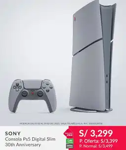 Falabella Sony consola ps5 digital slim oferta