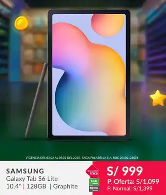 Falabella Samsung galaxy tab S6 lite oferta