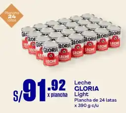 Makro Gloria leche light oferta