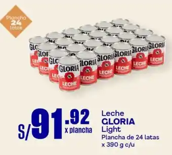 Makro Gloria leche light oferta