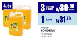 Makro Tondero aceite premium oferta