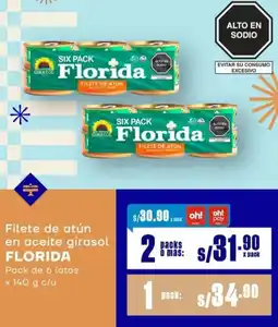 Makro Florida filete de atún en aceite girasol oferta