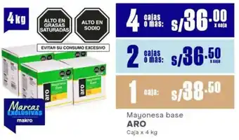 Makro Aro mayonesa base oferta