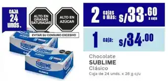 Makro Sublime chocolate clásico oferta