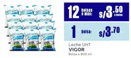 Makro Vigor leche uht bolsa oferta