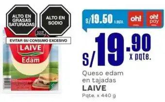 Makro Laive queso edam en tajadas oferta