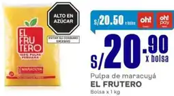 Makro El frutero pulpa de maracuyá bolsa oferta