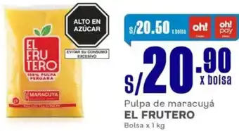 Makro El frutero pulpa de maracuyá bolsa oferta