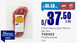 Makro Ternez churrasco parrillero de res profesional oferta