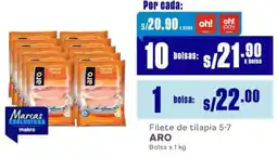 Makro Aro filete de tilapia 5-7 oferta