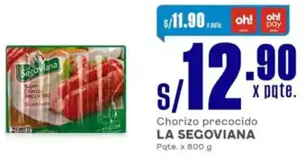 Makro La segoviana chorizo precocido oferta