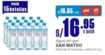 Makro San mateo agua sin gas oferta