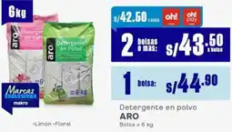 Makro Aro detergente en polvo oferta