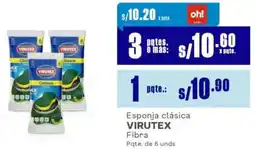 Makro Virutex esponja clásica fibra oferta