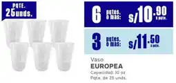 Makro Europea vaso oferta