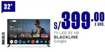 Makro Blackline tv led 32' hd google oferta