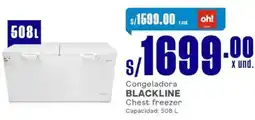 Makro Blackline congeladora chest freezer oferta