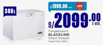 Makro Blackline congeladora chest freezer oferta