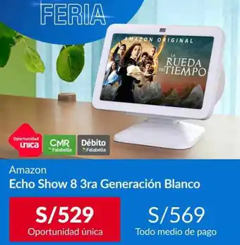 Sodimac Amazon Echo Show 8 3ra Generación Blanco oferta