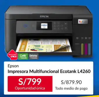 Sodimac Epson Impresora Multifuncional Ecotank L4260 oferta