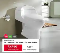 Sodimac WC Inodoro One Piece Lara Plus Blanco oferta