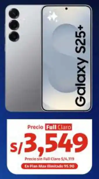 Claro Samsung Galaxy S25+ oferta